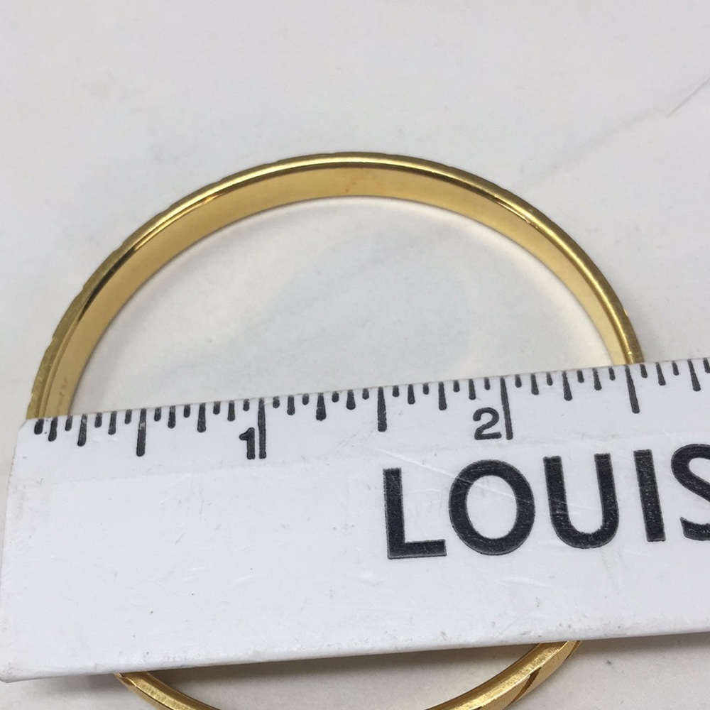 Two Monet Bangles Bracelets Patterned In Gold Tone - image 4